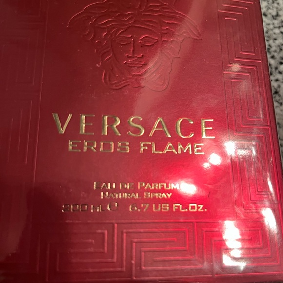 Versace Flame bundle gift set 6.7 cologne & huge weekend bag